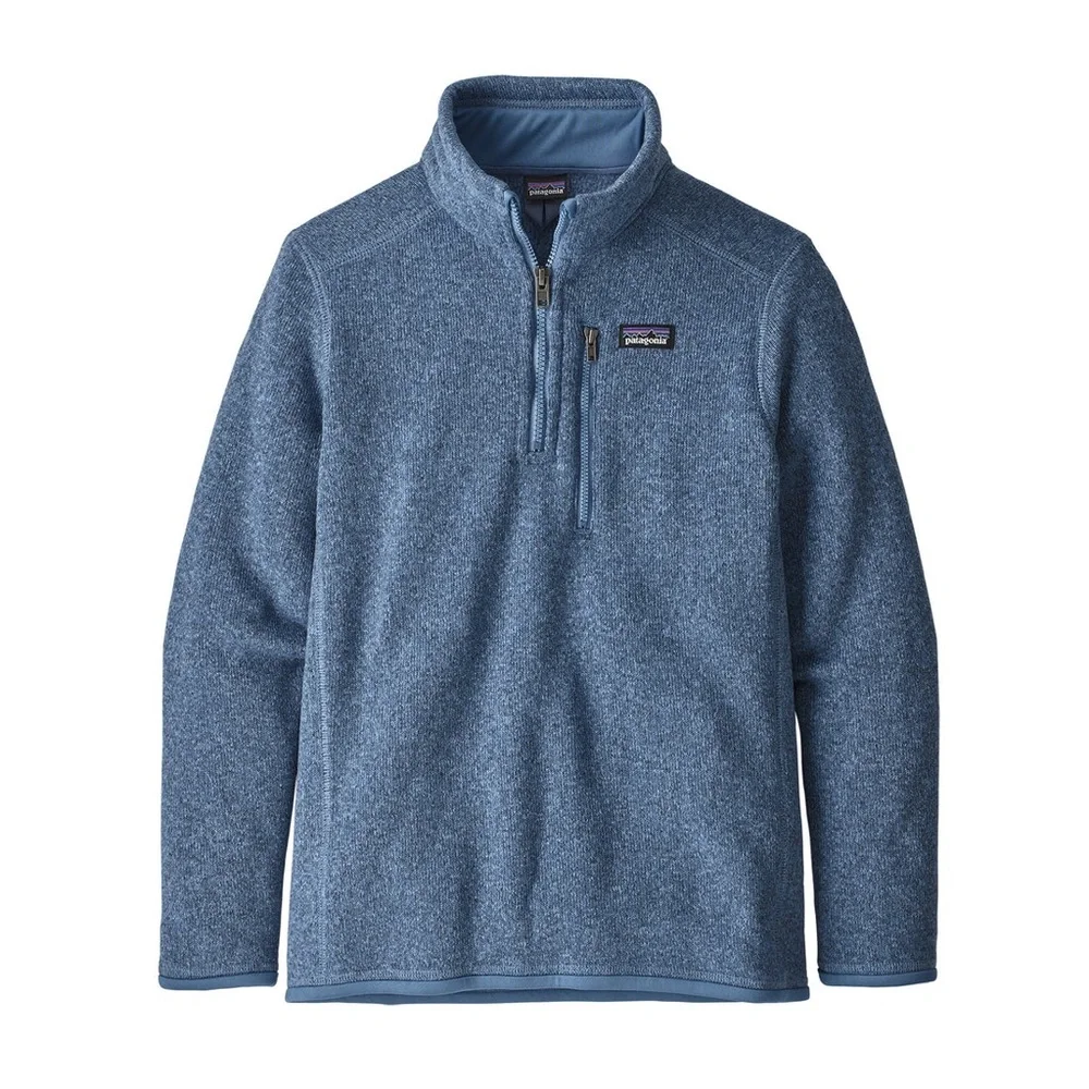 Patagonia Kids' Better Sweater 1/4-Zip Fleece Pullover in Barnacle Blue